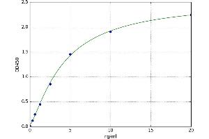 A typical standard curve (Biglycan ELISA Kit)