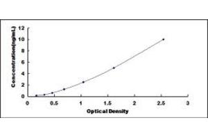 Typical standard curve (ITPA ELISA Kit)