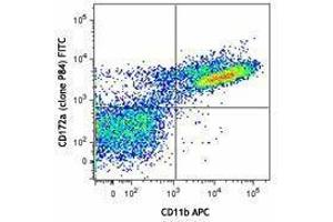 Flow Cytometry (FACS) image for anti-Signal-Regulatory Protein alpha (SIRPA) antibody (FITC) (ABIN2661533) (SIRPA Antikörper  (FITC))