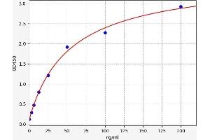 Typical standard curve