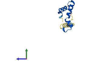 AlphaFold protein structure predicition of Mouse Recombinant Dpy30 Protein, UniprotID Q99LT0 (DPY30 Protein (AA 1-99) (His tag))