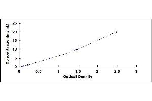 Typical standard curve (RCN3 ELISA Kit)