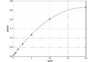 A typical standard curve