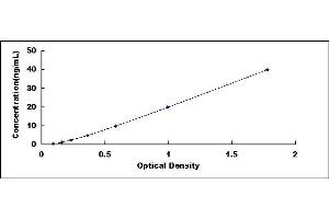 Typical standard curve (TRPA1 ELISA Kit)