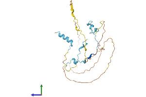 AlphaFold protein structure predicition of Mouse Recombinant Cdc42ep3 Protein, UniprotID Q9CQC5