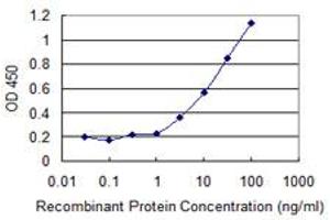 Detection limit for recombinant GST tagged CD58 is 1 ng/ml as a capture antibody. (CD58 Antikörper  (AA 1-240))