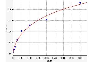 Typical standard curve (Calreticulin ELISA Kit)