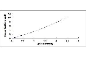 Typical standard curve (SPTLC3 ELISA Kit)