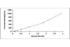 Typical standard curve (TNFRSF10B ELISA Kit)