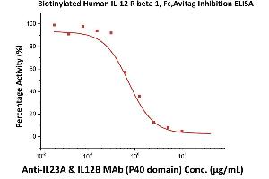 ELISA image for Interleukin 12 Receptor beta 1 (IL12RB1) (AA 24-540) (Active) protein (Fc Tag,AVI tag,Biotin) (ABIN6731329)