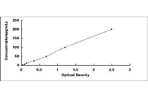 Typical standard curve
