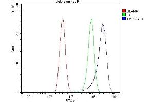 Flow Cytometry analysis of A431 cells using anti-TMPRSS3 antibody (ABIN7601198). (TMPRSS3 Antikörper  (AA 3-454))