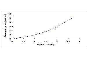 Typical standard curve (RUNX2 ELISA Kit)