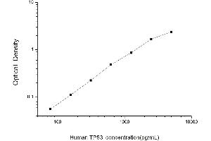 Typical standard curve (p53 ELISA Kit)