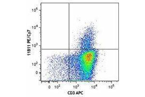 Flow Cytometry (FACS) image for anti-Interleukin 4 (IL4) antibody (PE-Cy7) (ABIN2659374) (IL-4 Antikörper  (PE-Cy7))