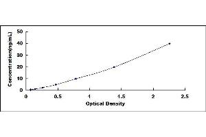 Typical standard curve (COL3 ELISA Kit)