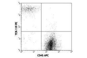 Flow Cytometry (FACS) image for anti-Erythroid Cells antibody (PE) (ABIN2667369) (Erythroid Cells Antikörper  (PE))
