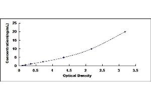 Typical standard curve (CPT2 ELISA Kit)