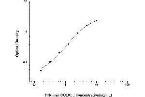 Typical standard curve (COL6A1 ELISA Kit)