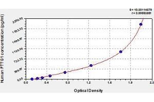 Typical Standard Curve (PTTG1 ELISA Kit)