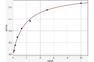 Typical standard curve (IL1R1 ELISA Kit)