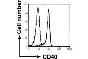 Flow Cytometry (FACS) image for anti-CD40 (CD40) (Extracellular Domain) antibody (ABIN2451933) (CD40 Antikörper  (Extracellular Domain))