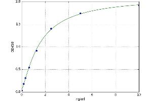 A typical standard curve (NFAM1 ELISA Kit)