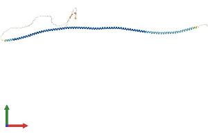 AlphaFold protein structure predicition of Human Recombinant CCDC91 Protein, UniprotID Q7Z6B0