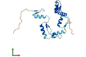 AlphaFold protein structure predicition of Human Recombinant ZNF726P1 Protein, UniprotID Q15940