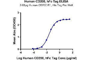 ELISA image for CD200 (CD200) (AA 31-232) protein (Fc Tag) (ABIN7274110)