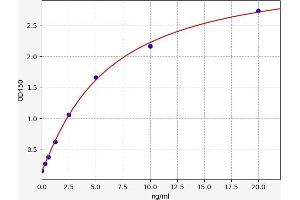 Typical standard curve