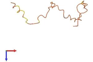 AlphaFold protein structure predicition of Human Recombinant KRTAP20-2 Protein, UniprotID Q3LI61