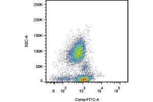 Flow Cytometry (FACS) image for anti-Selectin P Ligand (SELPLG) antibody (FITC) (ABIN400880) (SELPLG Antikörper  (FITC))