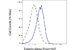 Validation of Tuberin knockdown using flow cytometry. (Rekombinanter Tuberin Antikörper)