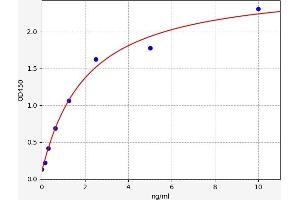 Typical standard curve (CD28 ELISA Kit)