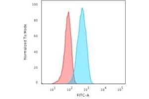 Flow Cytometric Analysis of Raji cells. (CD19 Antikörper)