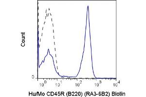 C57Bl/6 splenocytes were stained with 0. (CD45 Antikörper  (Biotin))