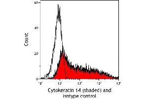 Flow Cytometry (FACS) image for anti-Keratin 14 (KRT14) (C-Term) antibody (ABIN7795698)
