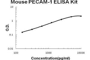 Mouse PECAM-1/CD31 PicoKine ELISA Kit standard curve (CD31 ELISA Kit)