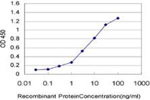 Detection limit for recombinant GST tagged SURB7 is approximately 0. (MED21 Antikörper  (AA 1-144))