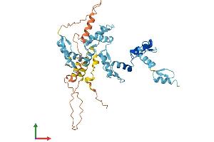 AlphaFold protein structure predicition of Human Recombinant ZNF547 Protein, UniprotID Q8IVP9