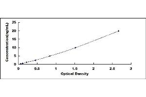 Typical standard curve (ASK1 ELISA Kit)