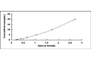 Typical standard curve (MARCKSL1 ELISA Kit)