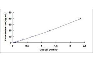 Typical standard curve (S1PR3 ELISA Kit)