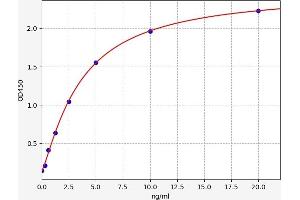 Typical standard curve (ERK1 ELISA Kit)