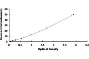 Typical standard curve (MC5 Receptor ELISA Kit)