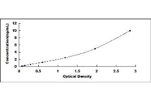 Typical standard curve (SIRT5 ELISA Kit)