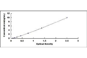 Typical standard curve (Reelin ELISA Kit)