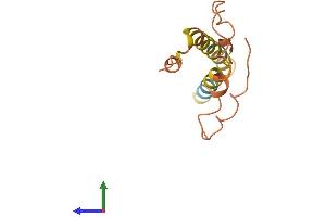 AlphaFold protein structure predicition of Mouse Recombinant Prr9 Protein, UniprotID Q8BV84 (PRR9 Protein (AA 1-116) (His tag))