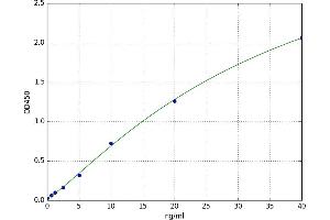 A typical standard curve (LIPG ELISA Kit)